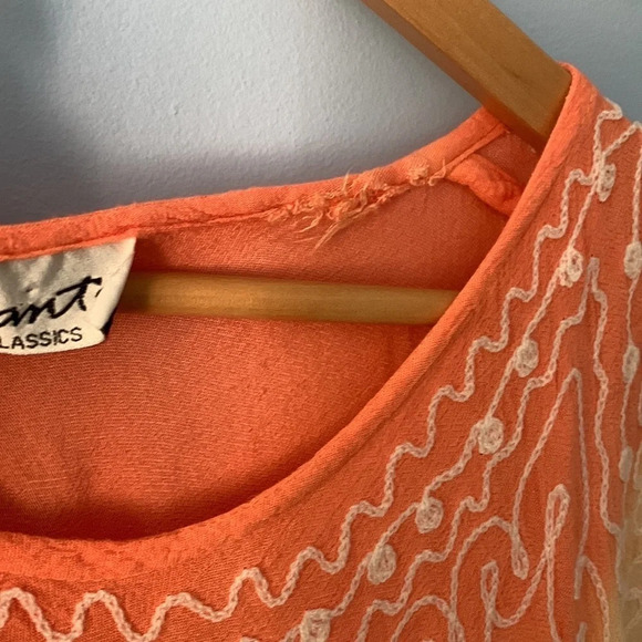 Santé classics sunset orange yellow tie dye swim cover size large OS boho Ombre - Picture 7 of 7